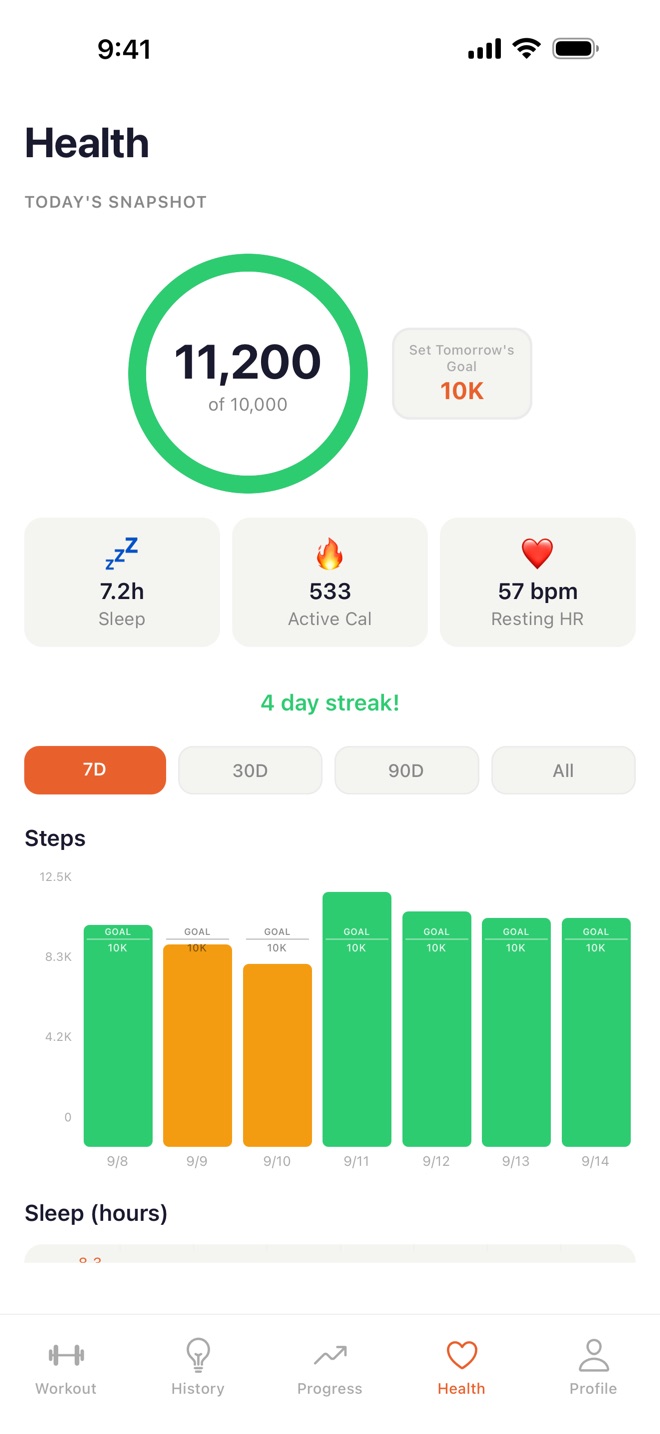 PR POWER health screen